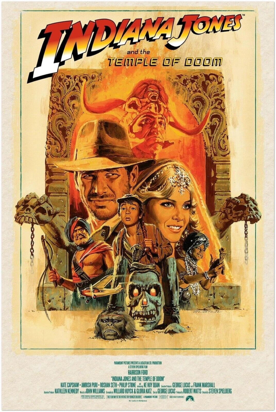 INDIANA JONES and the TEMPLE OF DOOM チラシ Indiana Jones and the Temple of Doom